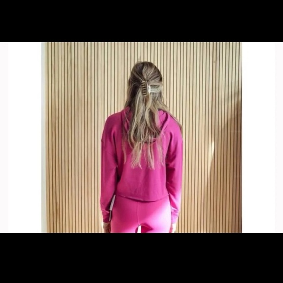 Z Supply Hit the Road Active Hoodie in Jewel Pink Size Small - Picture 5 of 12